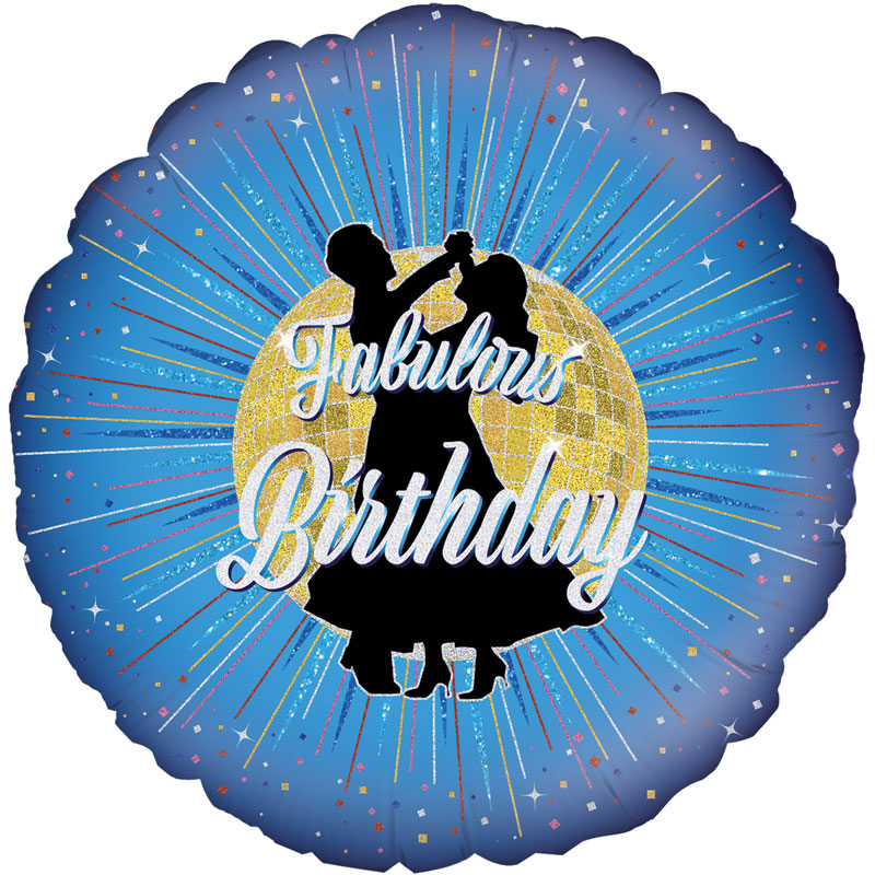 18in FABULOUS BIRTHDAY FOIL BALLOON