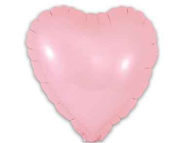 9in MATTE PINK HEART FOIL BALLOON 5S