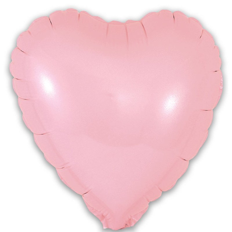 9in MATTE PINK HEART FOIL BALLOON 5S