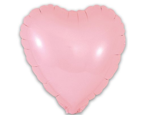 9in MATTE PINK HEART FOIL BALLOON 5S