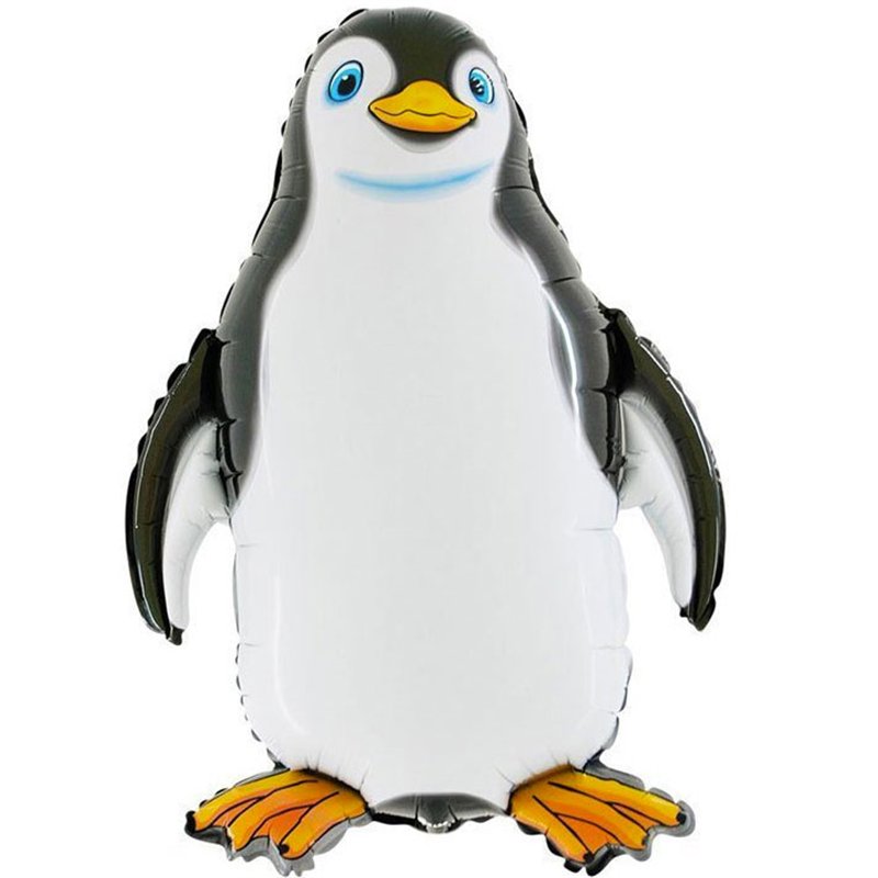 29in BLACK PENGUIN SHAPED FOIL BALLOON