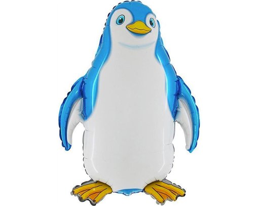 29in BLUE PENGUIN SHAPED FOIL BALLOON