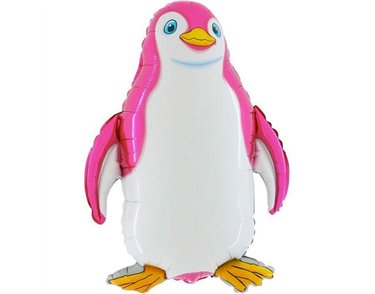 29in PINK PENGUIN SHAPED FOIL BALLOON