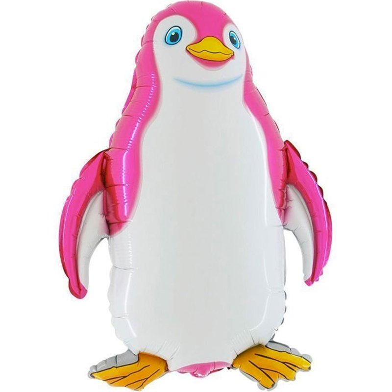 29in PINK PENGUIN SHAPED FOIL BALLOON