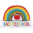 35in BACK TO SCHOOL RAINBOW BANNER FOIL BALLOON