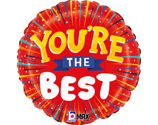 18in YOU'RE THE BEST FOIL BALLOON