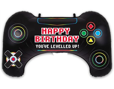 31in GAME CONTROLLER BIRTHDAY SHAPED FOIL BALLOON
