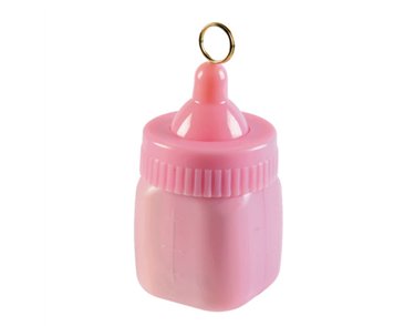 PINK BABY BOTTLE BALLOON WEIGHT