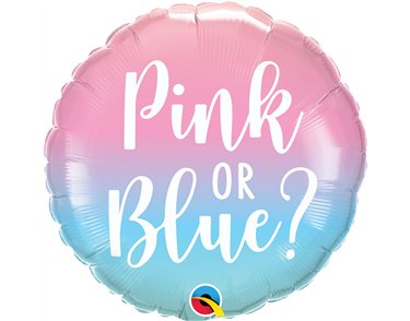 18in OMBRE GENDER REVEAL FOIL BALLOON