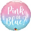 18in OMBRE GENDER REVEAL FOIL BALLOON