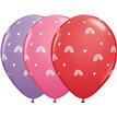 11in BOHO RAINBOWS & HEARTS QUALATEX