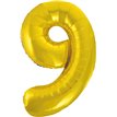 34in CLASSIC GOLD NUMBER 9 FOIL BALLOON