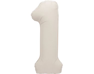 34in MATTE NUDE NUMBER 1 FOIL BALLOON
