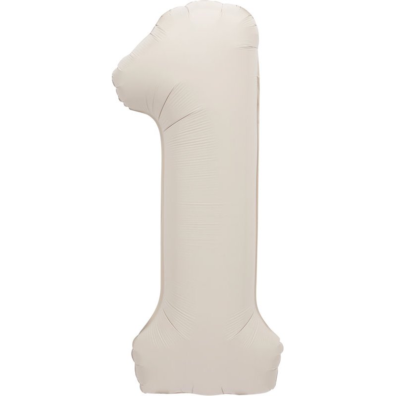 34in MATTE NUDE NUMBER 1 FOIL BALLOON