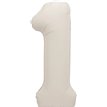 34in MATTE NUDE NUMBER 1 FOIL BALLOON