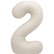 34in MATTE NUDE NUMBER 2 FOIL BALLOON