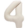 34in MATTE NUDE NUMBER 4 FOIL BALLOON