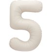 34in MATTE NUDE NUMBER 5 FOIL BALLOON