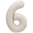 34in MATTE NUDE NUMBER 6 FOIL BALLOON