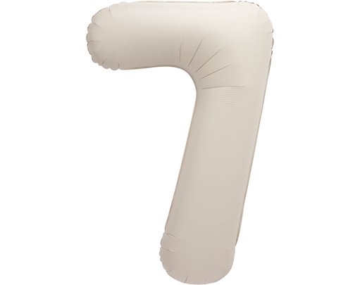 34in MATTE NUDE NUMBER 7 FOIL BALLOON