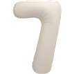 34in MATTE NUDE NUMBER 7 FOIL BALLOON