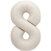 34in MATTE NUDE NUMBER 8 FOIL BALLOON