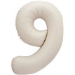 34in MATTE NUDE NUMBER 9 FOIL BALLOON