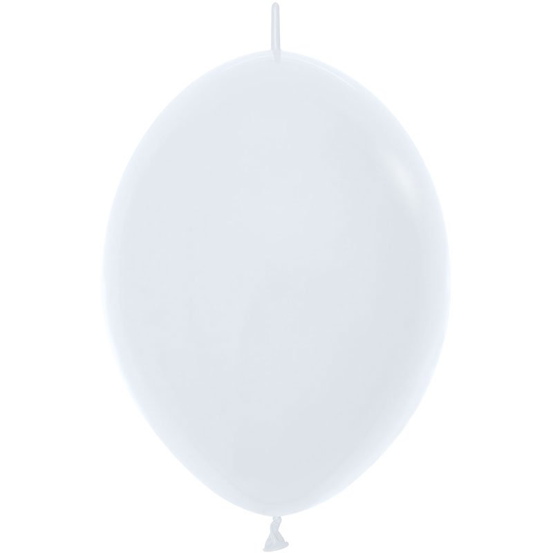 50PK 12in LINK-O-LOON FASHION WHITE SEMPERTEX (20001063)