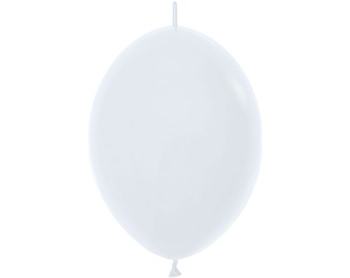 50PK 12in LINK-O-LOON FASHION WHITE SEMPERTEX (20001063)