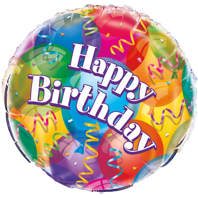 18in BRILLIANT BIRTHDAY FOIL BALLOON