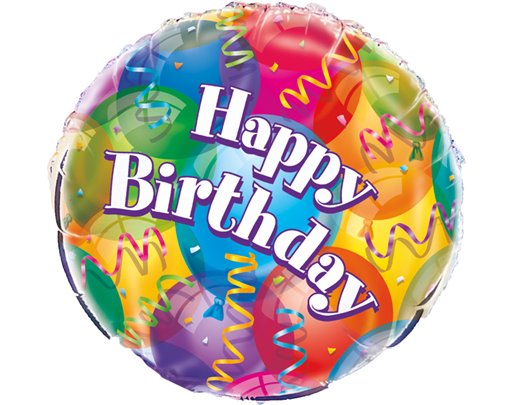 18in BRILLIANT BIRTHDAY FOIL BALLOON