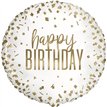18in GOLD BIRTHDAY CONFETTI  FOIL BALLOON