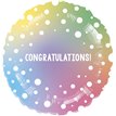18in CONGRATULATIONS ROUND FOIL BALLOON