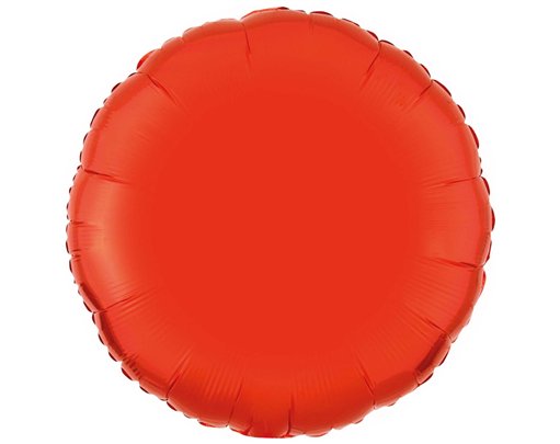 18in ORANGE ROUND FOIL BALLOON