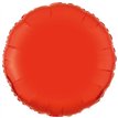 18in ORANGE ROUND FOIL BALLOON