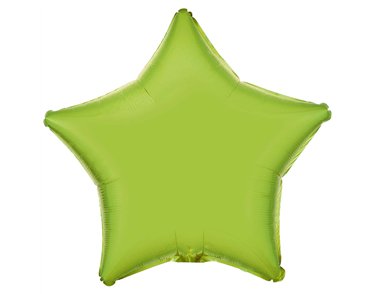 18in LIME GREEN STAR FOIL BALLOON