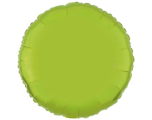 18in LIME GREEN ROUND FOIL BALLOON