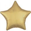 18in METALLIC WHITE GOLDÂ STAR FOIL BALLOON