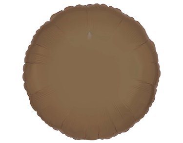 18in TRUFFLE ROUND SILK LUSTRE FOIL BALLOON