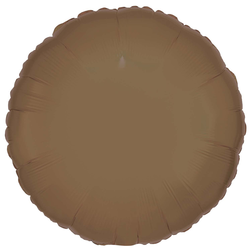 18in TRUFFLE ROUND SILK LUSTRE FOIL BALLOON