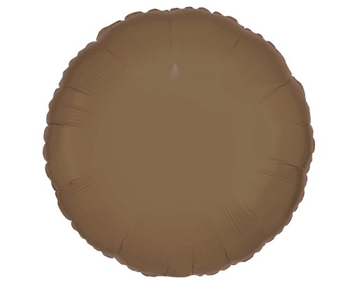 18in TRUFFLE ROUND SILK LUSTRE FOIL BALLOON