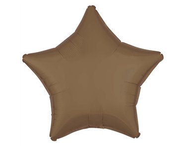 18in TRUFFLE STAR SILK LUSTRE FOIL BALLOON