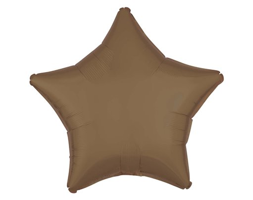 18in TRUFFLE STAR SILK LUSTRE FOIL BALLOON
