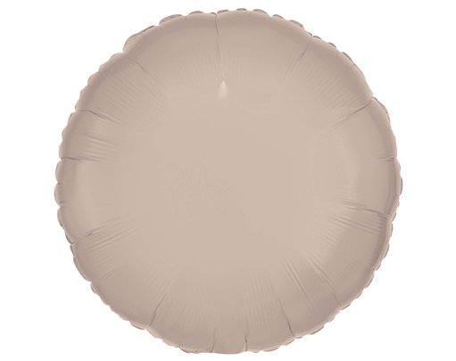 18in LATTE SILK LUSTRE ROUND FOIL BALLOON
