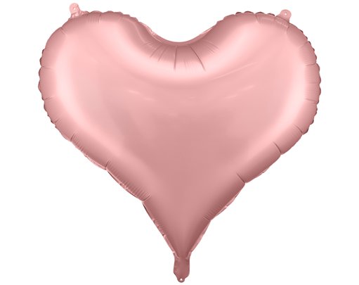 24in LIGHT PINK TRENDY HEART FOIL BALLOON