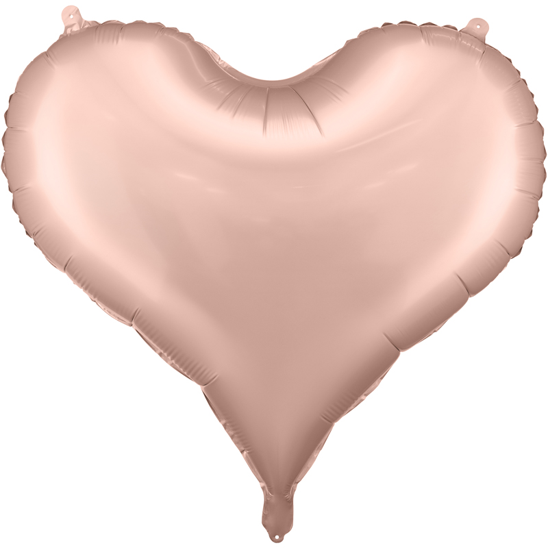 24in ROSE GOLD TRENDY HEART FOIL BALLOON