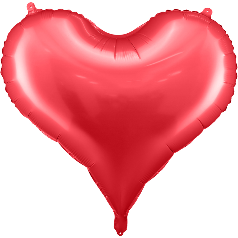 24in RED TRENDY HEART FOIL BALLOON