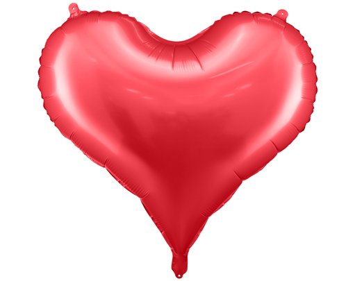 24in RED TRENDY HEART FOIL BALLOON