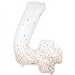 34in NUMBER 4 SPARKLING FIZZ ROSE GOLD FOIL BALLOON