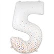 34in NUMBER 5 SPARKLING FIZZ ROSE GOLD FOIL BALLOON